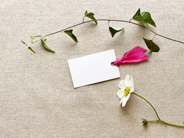 リボンとカード